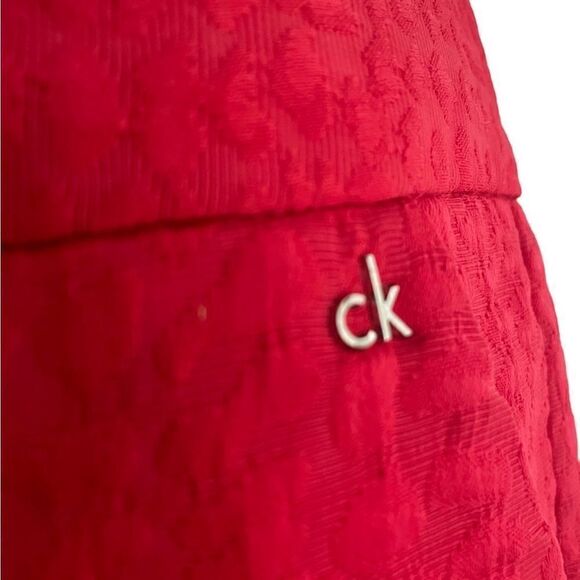 Calvin Klein Textured Belt Loop Shorts Medium Magenta Pink With Pockets - Picture 12 of 16